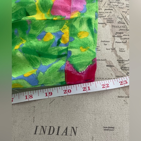 JAMS WORLD FLOWER FRIENDS Vibrant Floral Cropped Pants Size Small - Picture 8 of 10